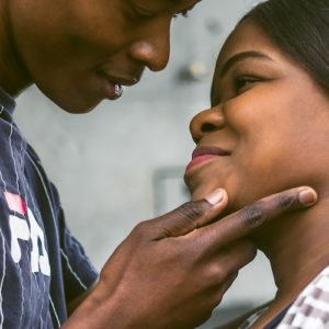 couple-about-to-kiss-and-manifesting-love Couple about to kiss and manifesting love.
